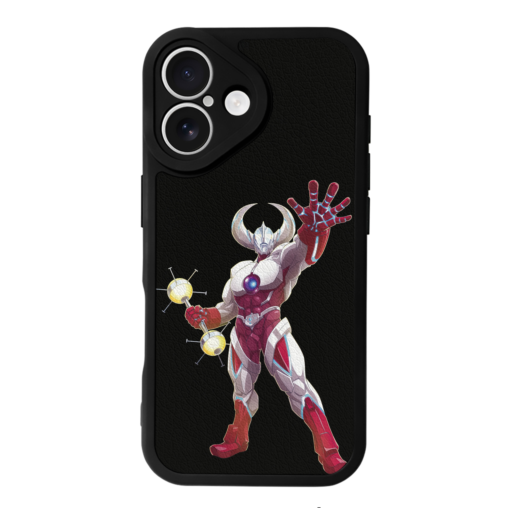 （画像用） ウルトラマン Ultraman 【iPhone 16シリーズ対応】シリコンスマホケース（レザー調） 材質：シリコン